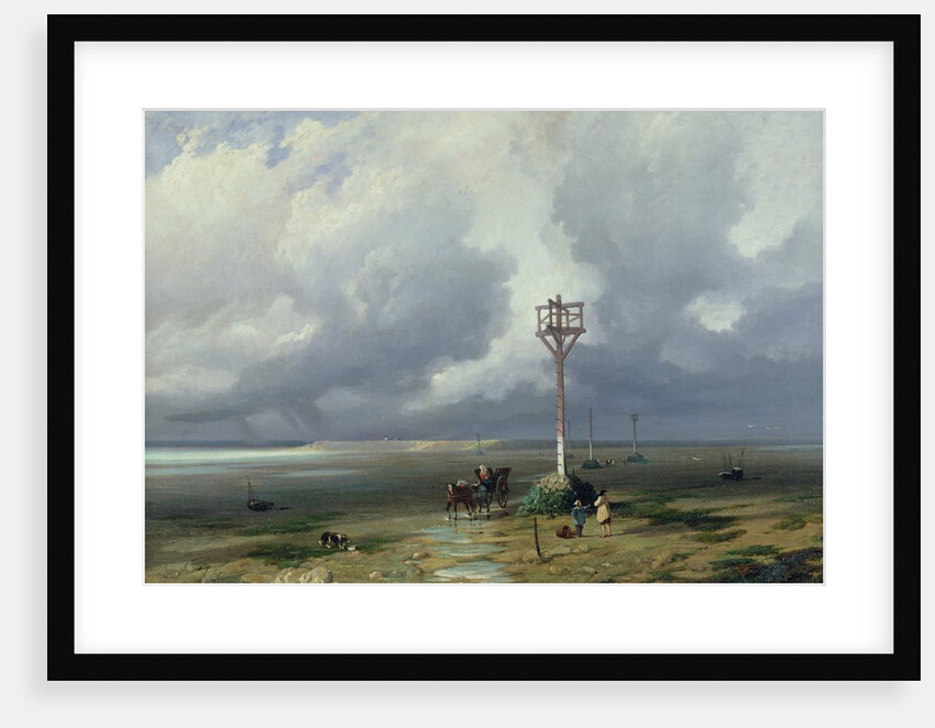 The Passage du Gois at Noirmoutier, 1859 by Prosper Barbot