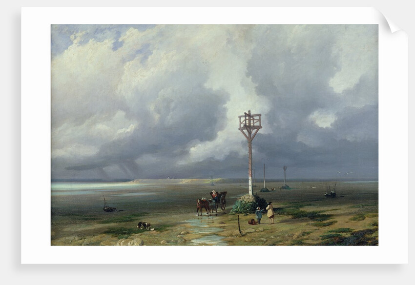 The Passage du Gois at Noirmoutier, 1859 by Prosper Barbot