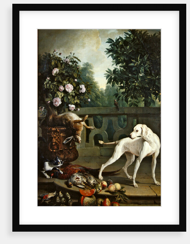 Animals, flowers and fruits by Alexandre-Francois Desportes