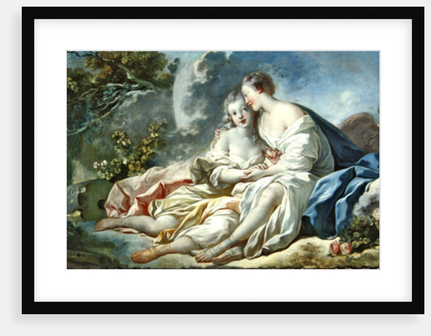 Jupiter disguised as Diana tries to seduce Callisto, c.1753 by Jean-Honore Fragonard
