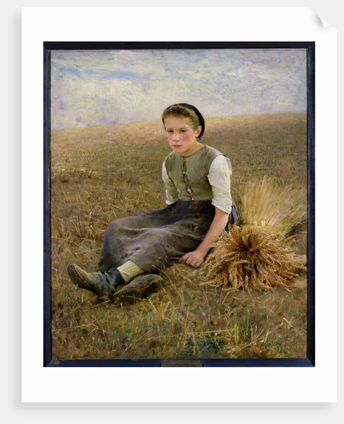 The Little Gleaner, 1884 by Hugo Salmson