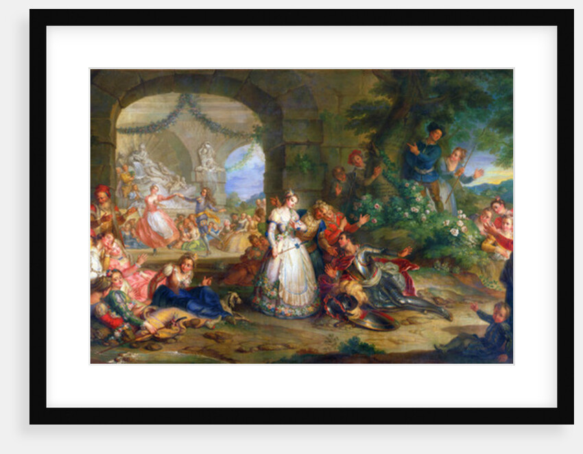 Roland is told of Angelique's Infidelity by the Shepherds by Charles Antoine Coypel