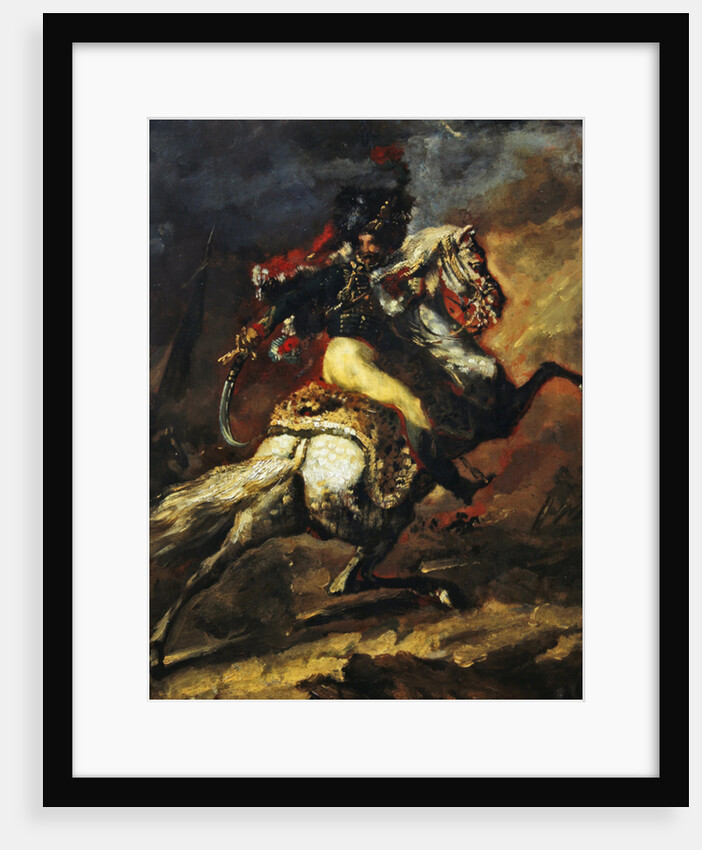 Sketch of an Officer of the Hussars, 1814 by Theodore Gericault