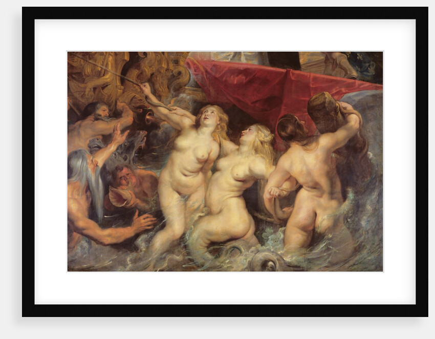 Detail of the Sirens from 'The Arrival of Marie de Medici in Marseilles', 3rd November 1600, 1621-25 by Peter Paul Rubens