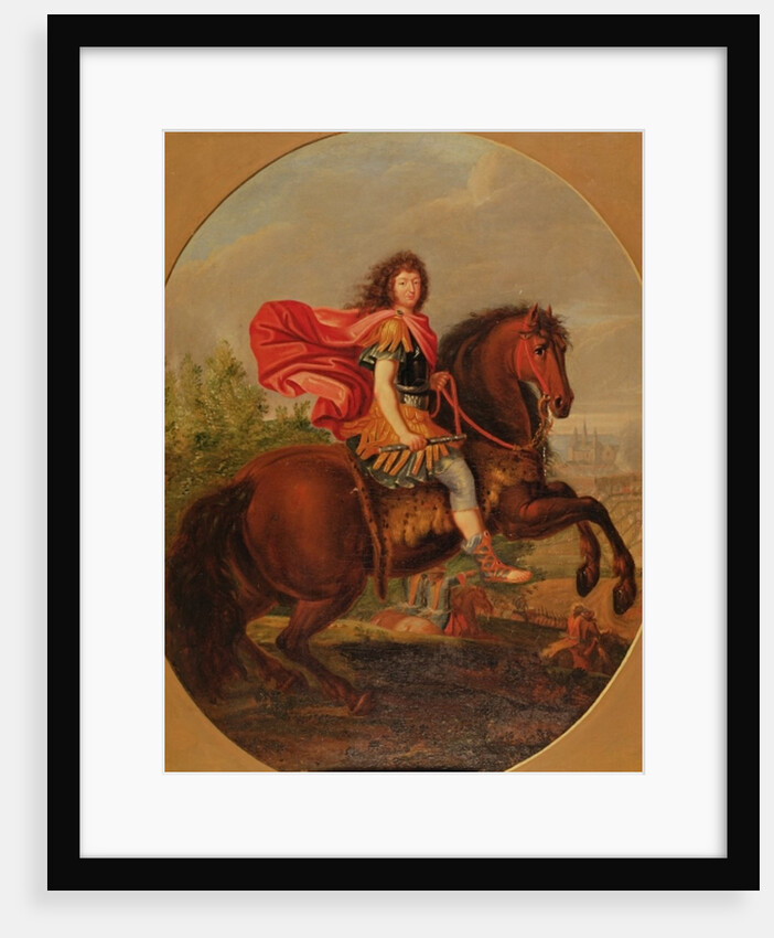 Equestrian portrait of Louis XIV by Jean-Baptiste Martin
