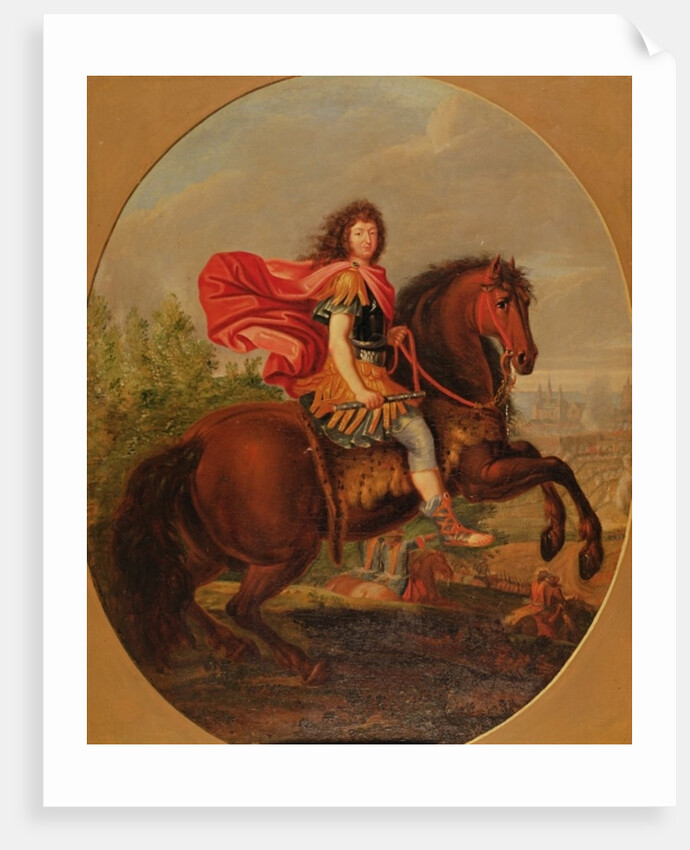 Equestrian portrait of Louis XIV by Jean-Baptiste Martin