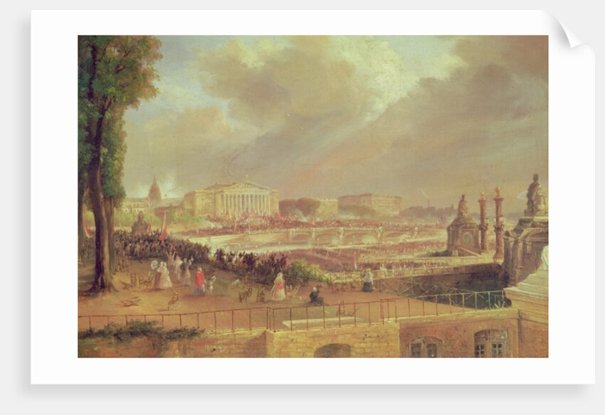 Proclamation of the Second French Republic, Place de la Concorde, February 24, 1848 by Jean-Jacques Champin