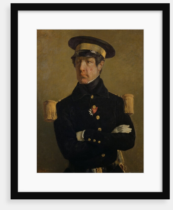 Pierre Claude Aimable Gachot, Naval Lieutenant, c. 1845 by Jean-Francois Millet