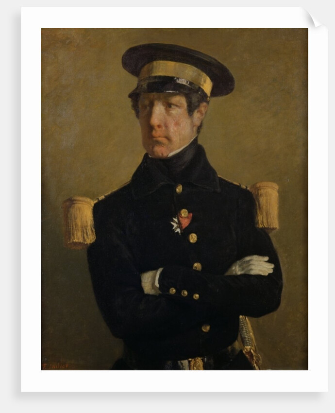 Pierre Claude Aimable Gachot, Naval Lieutenant, c. 1845 by Jean-Francois Millet