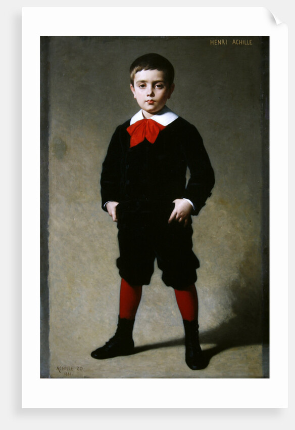 Portrait of Henri Achille, the artist's son, 1881 by Achille Zo