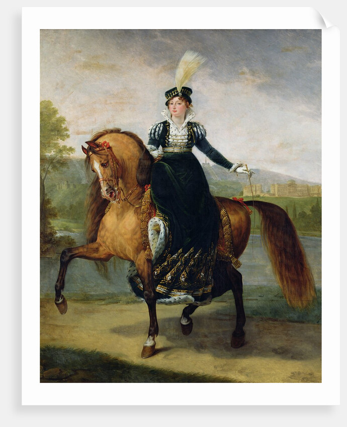 Equestrian portrait of Catherine de Wurtemberg by Antoine Jean Gros