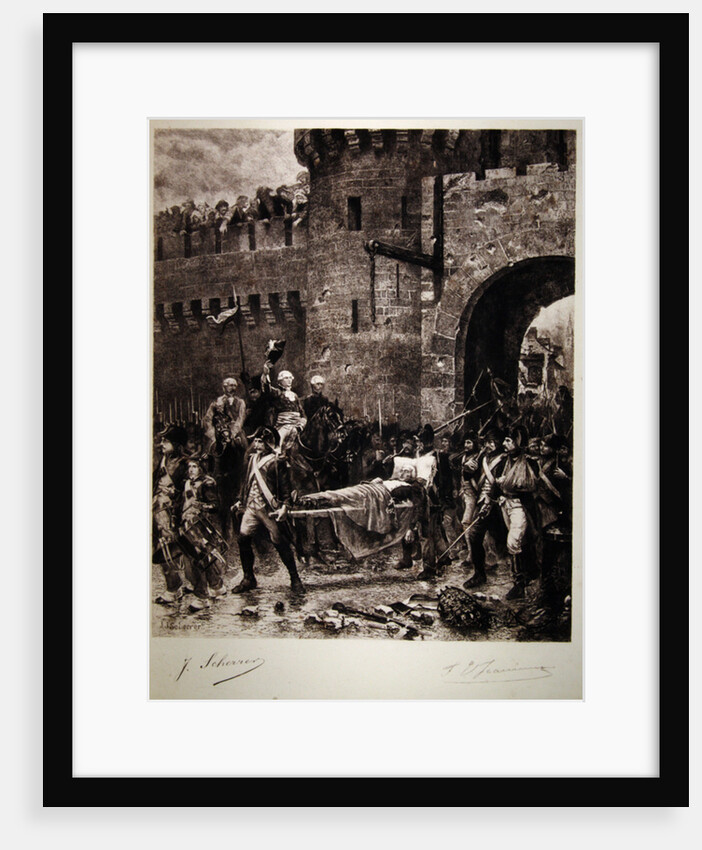 The Death of Bonchamps in 1793 by Jean-Jacques Scherrer