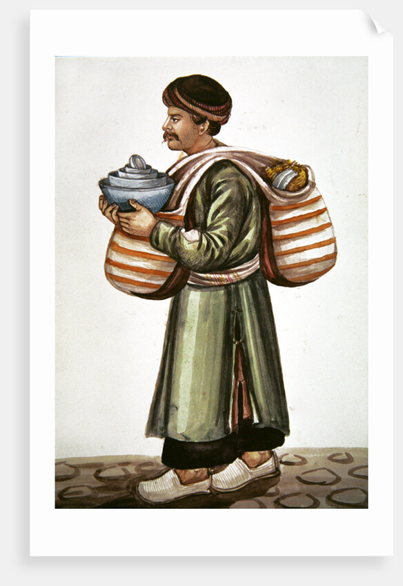 The ceramic merchant by Persian School