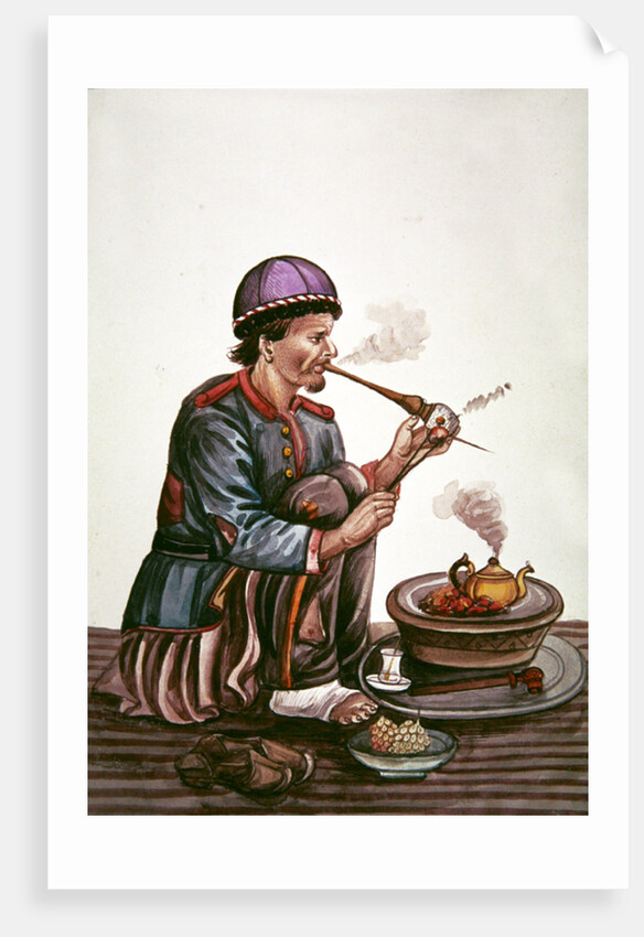 The tea merchant by Persian School