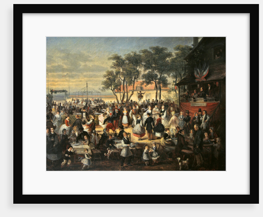 A fete at Saint-Cloud c.1860 by Edouard Vaumort