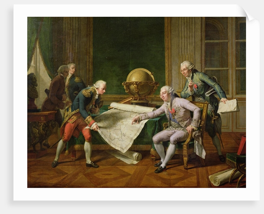 Louis XVI instructing Lapérouse, 29th June 1785, 1817 by Nicolas Andre Monsiau