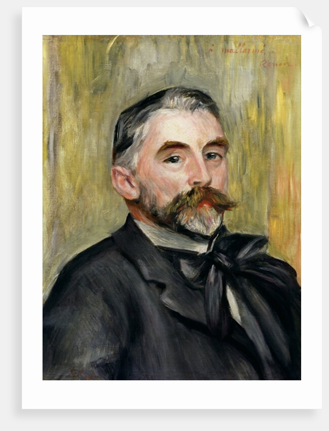 Portrait of Stephane Mallarme 1892 by Pierre Auguste Renoir