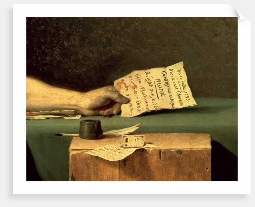 The Death of Marat, 1793 by Jacques Louis David