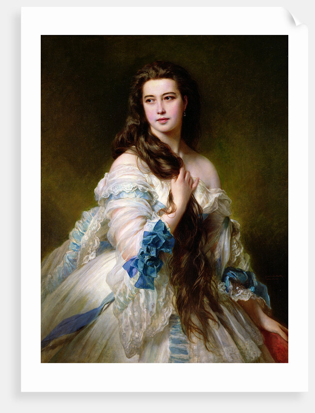 Portrait of Madame Rimsky-Korsakov nee Varvara Dmitrievna Mergassov, 1864 by Franz Xaver Winterhalter