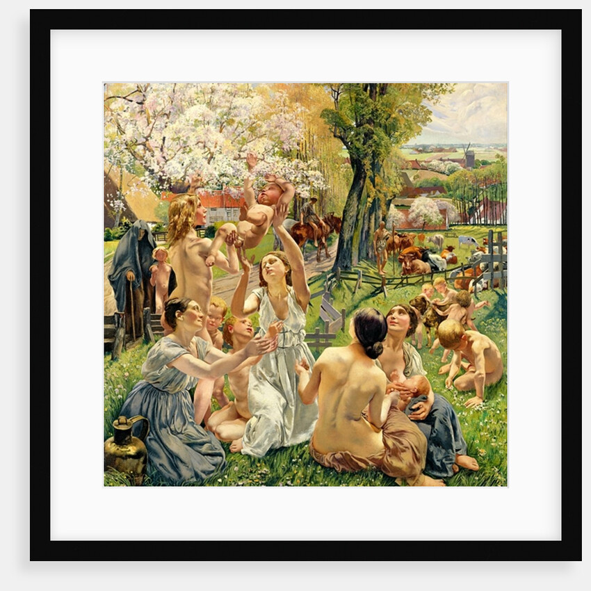 The Morning, left panel from the triptych 'The Golden Age', 1901 by Leon Henri Marie Frederic