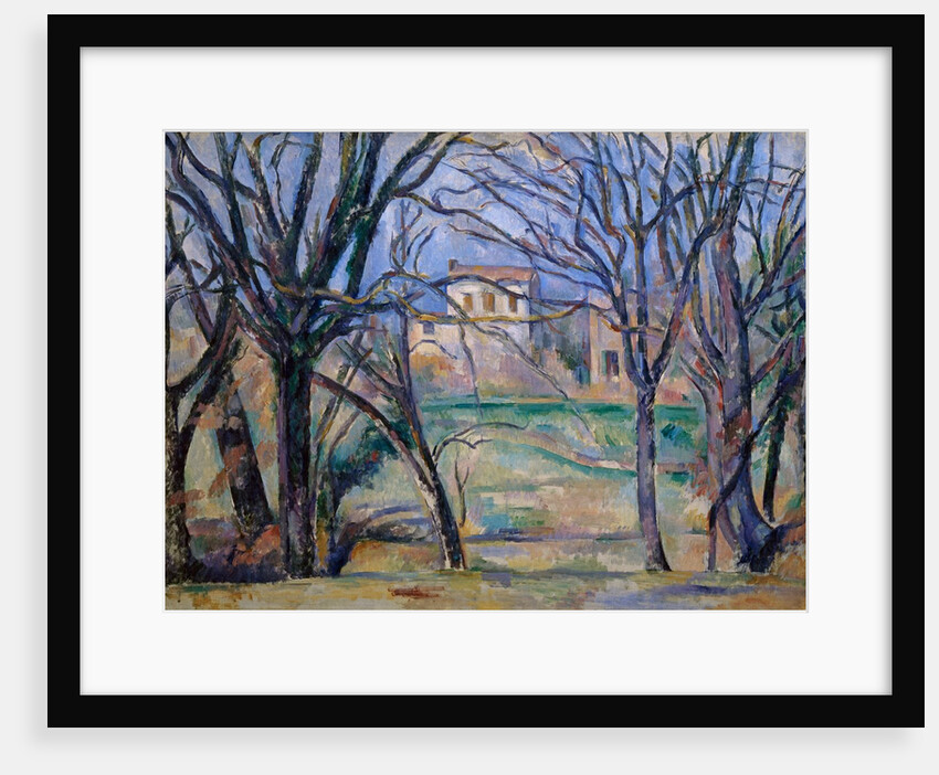Trees and houses, 1885-86 by Paul Cezanne
