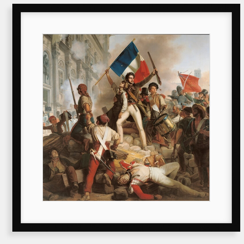 Fight in front of the City Hall on 28 July 1830, 1833 by Jean Victor Schnetz