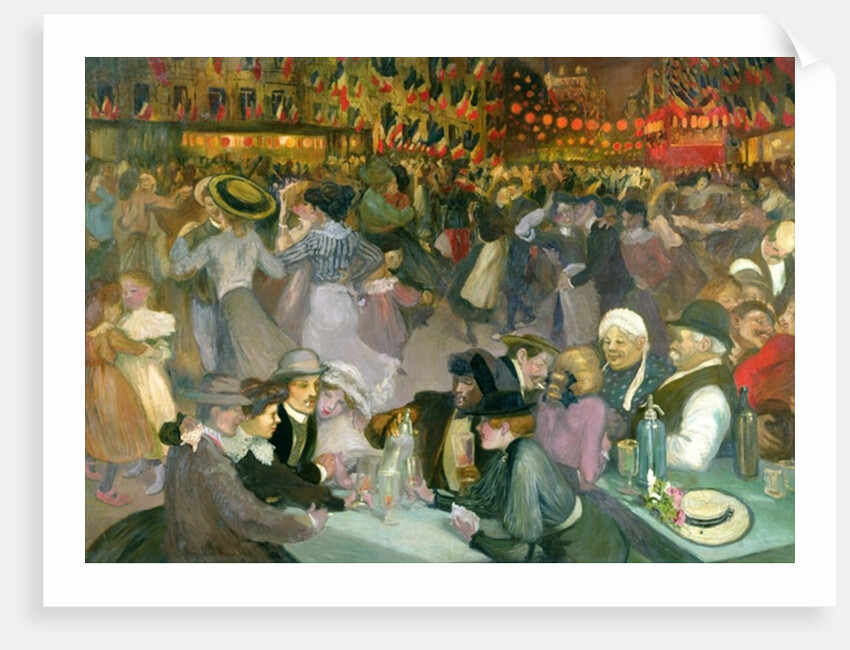 Ball on the 14th July by Theophile Alexandre Steinlen