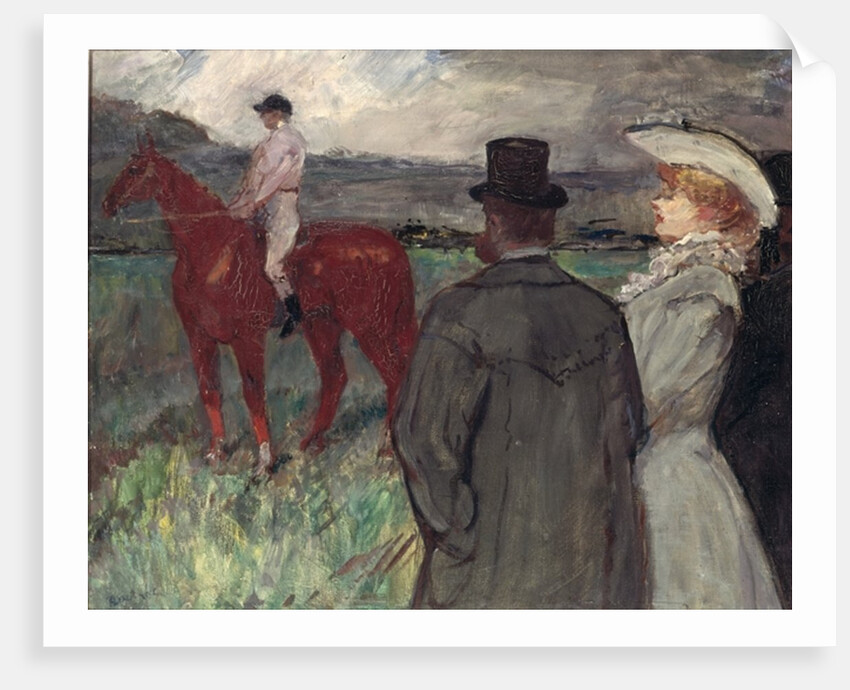 At the Racecourse, 1899 by Henri de Toulouse-Lautrec
