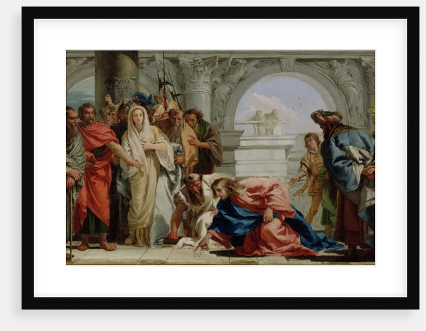 Christ and the Woman Taken in Adultery, 1750-53 by Giandomenico Tiepolo