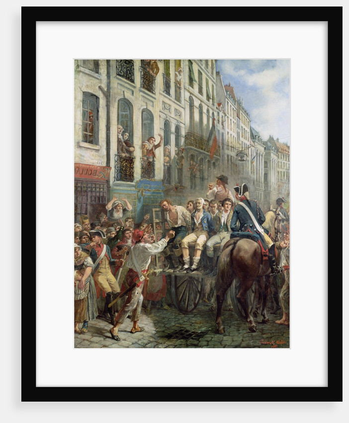 Robespierre and Saint-Just leaving for the Guillotine, 28th July 1794, 1884 by Alfred Mouillard