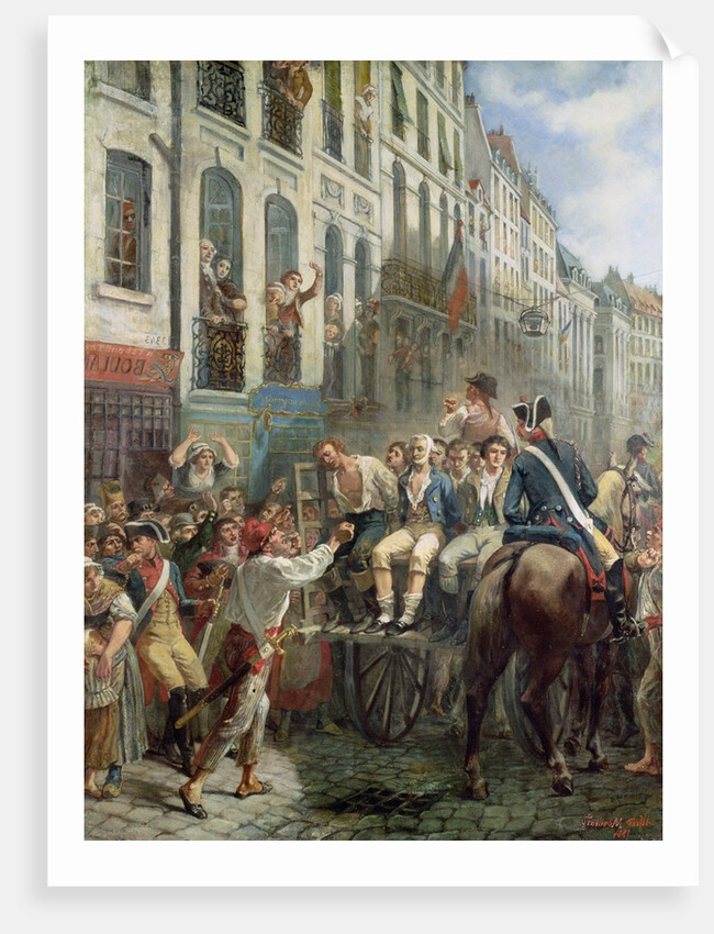 Robespierre and Saint-Just leaving for the Guillotine, 28th July 1794, 1884 by Alfred Mouillard