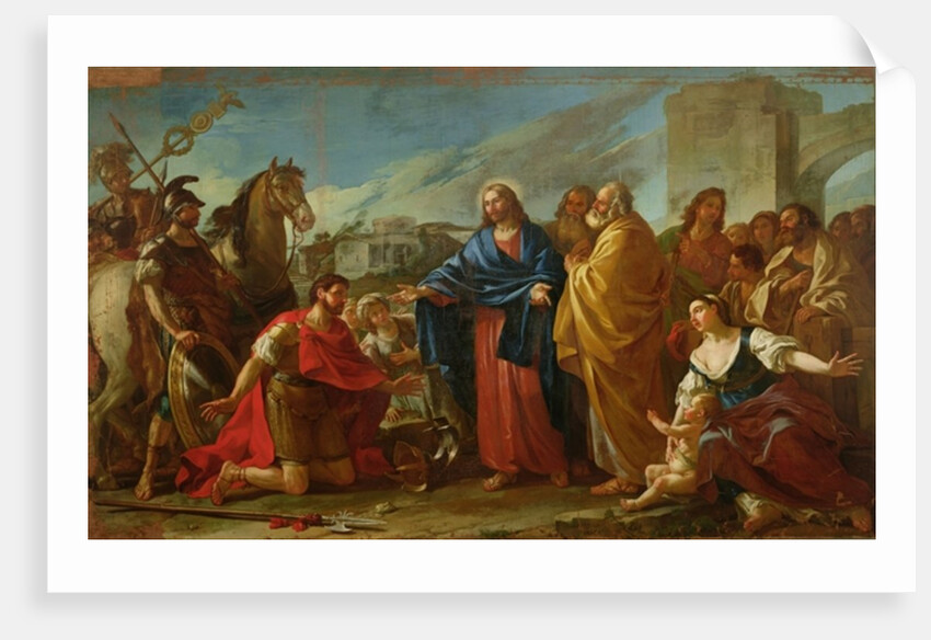 The Centurion Kneeling at the Feet of Christ or, Jesus Healing the Son of an Officer, 1752 by Joseph-Marie the Elder Vien