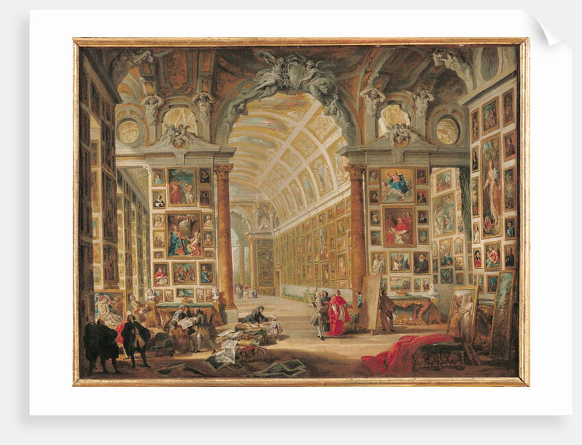 The Gallery of Cardinal Silvio Valenti-Gonzaga in Rome, 1749 by Giovanni Paolo Pannini or Panini