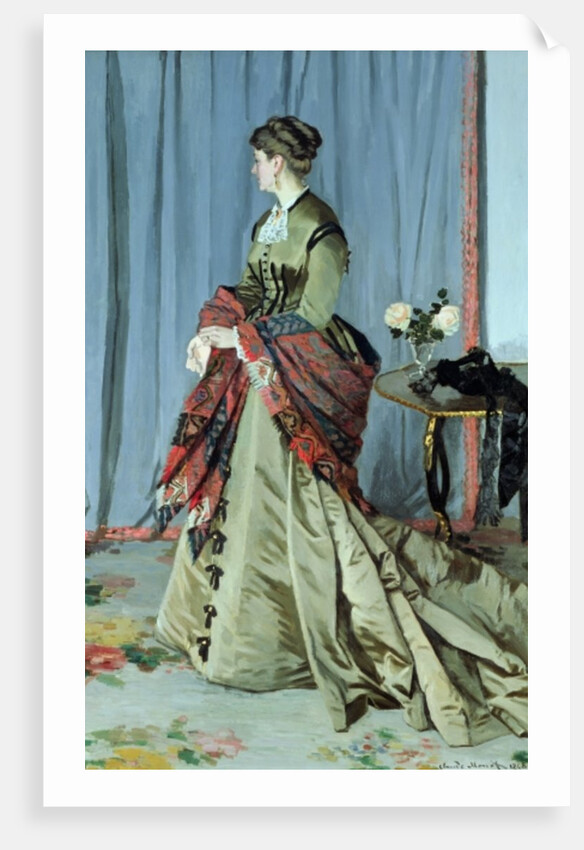 Portrait of Madame Louis Joachim Gaudibert, 1868 by Claude Monet