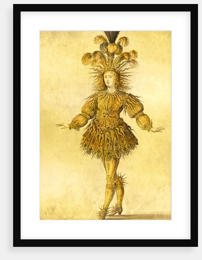 Louis XIV in the costume of the Sun King, 1653 by French School