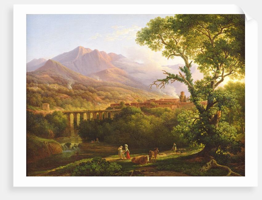 Cava de' Tirreni, 1816 by Prosper-Francois-Irenee Barrigues