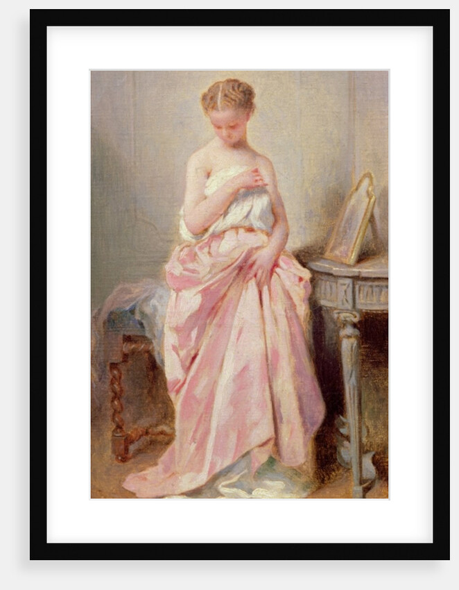 Girl in a pink dress by Charles Joshua Chaplin