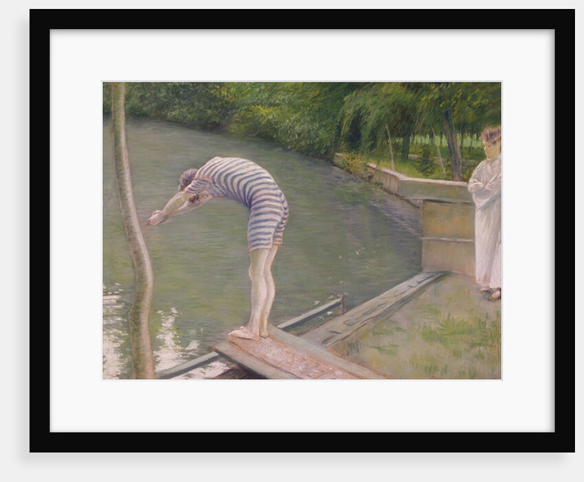 The Bather, or The Diver, 1877 by Gustave Caillebotte