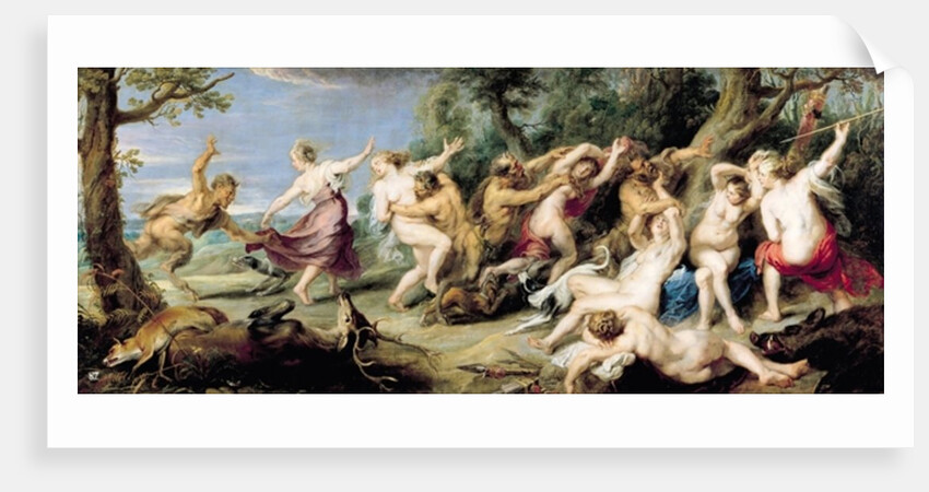 Diana and her Nymphs Surprised by Fauns, 1638-40 by Peter Paul Rubens