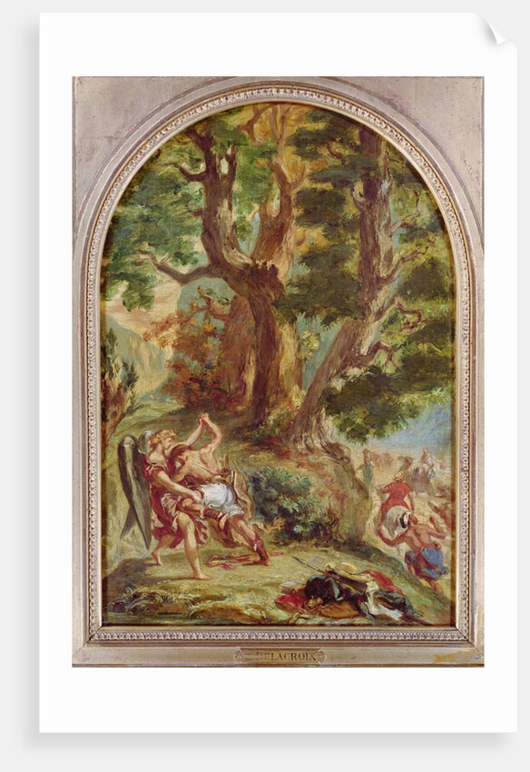 Jacob Wrestling with the Angel, 1857 by Ferdinand Victor Eugene Delacroix