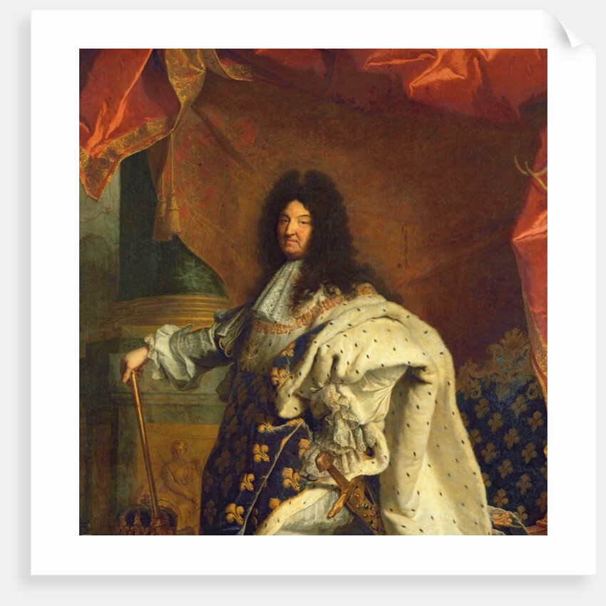 Louis XIV in Royal Costume, 1701 by Hyacinthe Francois Rigaud