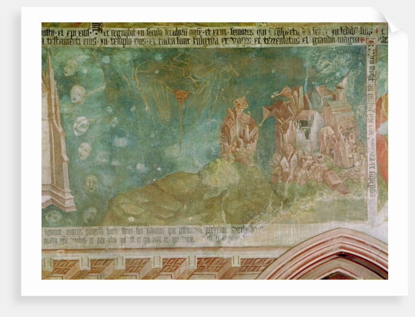 Apocalypse and destruction of a city, detail from the Chapel of Our Lady by Anonymous
