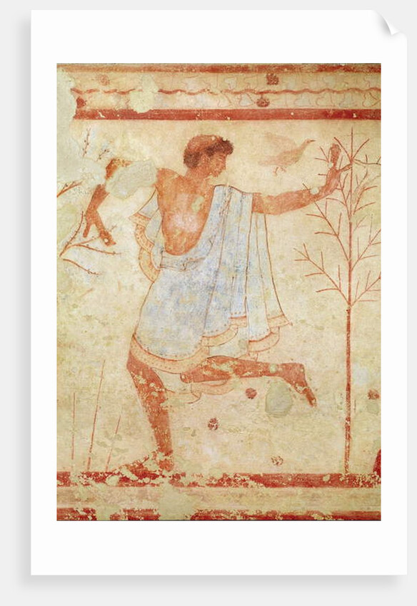 Dancer in a Blue Tunic from the Tomb of the Triclinium, c.470 BC by Etruscan