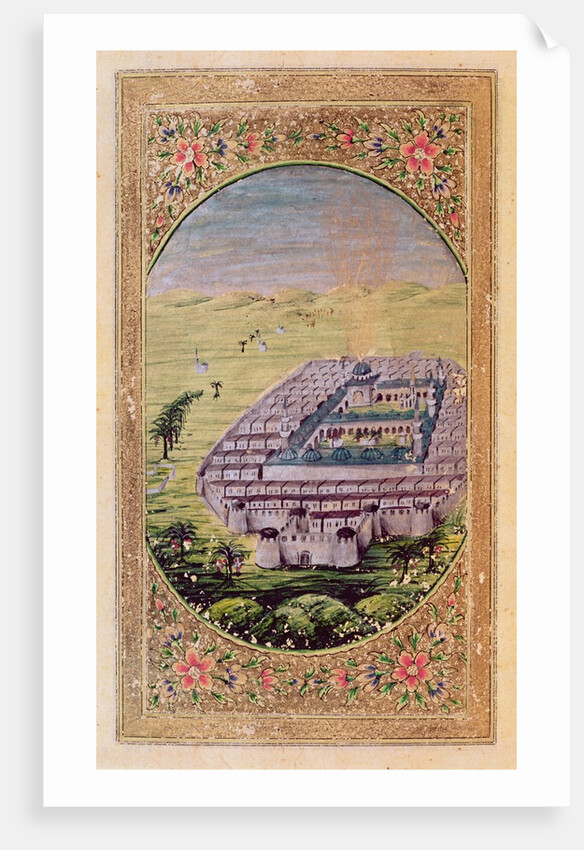 Mecca surrounded by the mountains of Arafa by Syrian School