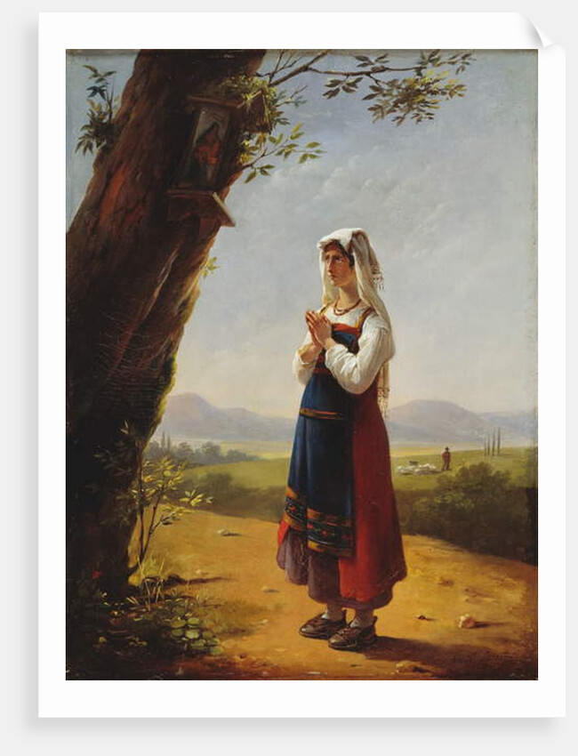 Peasant in the Roman Countryside by Antoinette Cecile Hortense Lescot Haudebourt