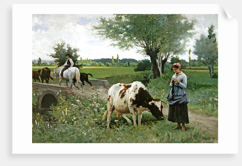 The Well Kept Cow, 1890 by Edouard Debat-Ponsan