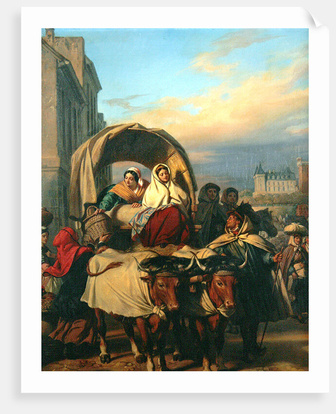 Returning to the Pau Market, 1860 by Eugene Deveria