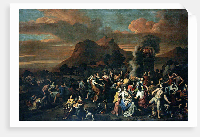 The Adoration of the Golden Calf by Gerard Hoet