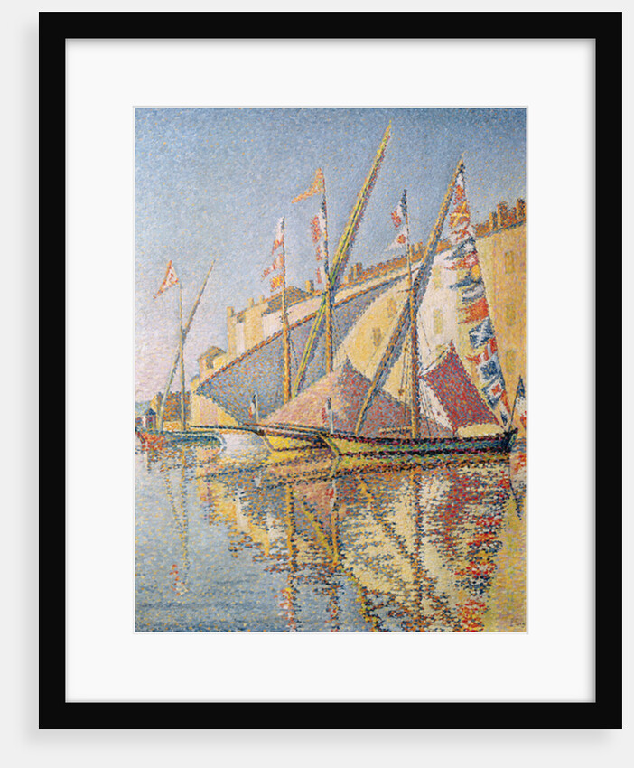 Sailing Boats in St. Tropez Harbour, 1893 by Paul Signac