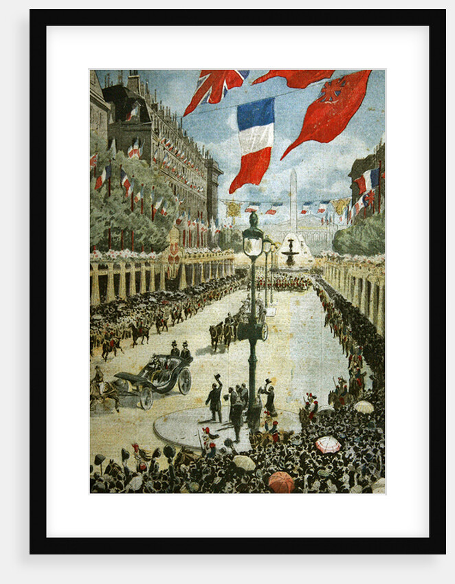 State Visit to Paris of King George V and Queen Mary in April, 1914, cover of 'Le Petit Journal', May 3, 1914 by French School